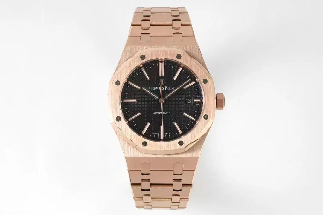 [Original order quality]💰1240! 【Top Replica】💰3700! Audemars Piguet AP Royal Oak Series 15400 is equipped with a customized ultra-thin 9015 modified Cal.3120 fully automatic movement, plaid dial, double-sided sapphire glass, upgraded to the same buckle as the original, diameter 41 mm x 10 mm, the strongest AP replica version on the market! A work of ingenuity worthy of your appreciation!