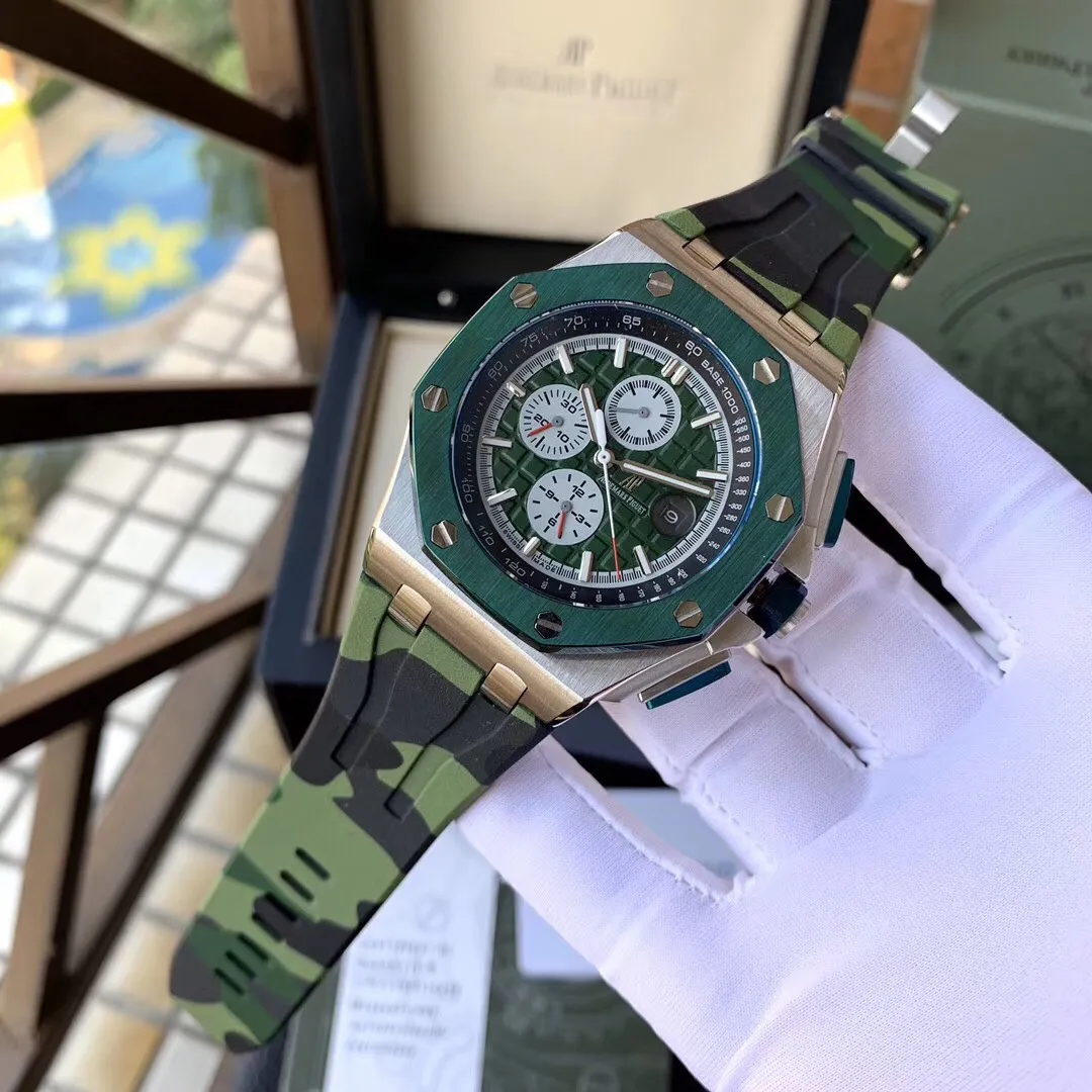 【Top replica】💰3300! Audemars Piguet ‼ ️Royal Oak Offshore Series Anti-glare treated sapphire crystal glass Size 45mm*14mm Waterproof tape with AP original pin buckle Equipped with replica original Swiss 2836 fully automatic mechanical movement Octagonal brushed steel case with grid surface The highest version on the market Super high quality Super A workmanship Cold, domineering and different