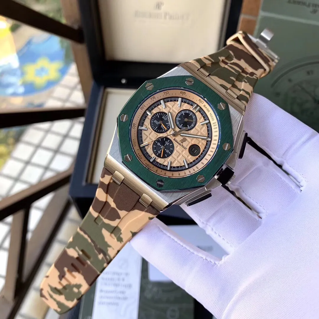【Top replica】💰3300! Audemars Piguet ‼ ️Royal Oak Offshore Series Anti-glare treated sapphire crystal glass Size 45mm*14mm Waterproof tape with AP original pin buckle Equipped with replica original Swiss 2836 fully automatic mechanical movement Octagonal brushed steel case with grid surface The highest version on the market Super high quality Super A workmanship Cold, domineering and different