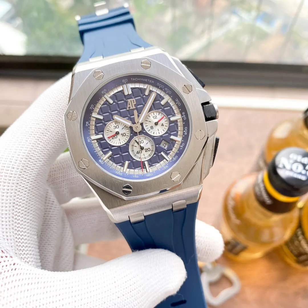 【High-end replica】💰1920! New model debut - Audemars Piguet's new offshore 26420!  The most cost-effective version on the market, Audemars Piguet, is consistent with the original and has the highest quality on the market) Audemars Piguet Royal Oak Offshore series, self-winding mechanical movement (upgraded from the original 4401 automatic hammer, closer to the original version), movement model: imported Swiss 2836 plywood movement, 316L stainless steel case, anti-glare crystal glass mirror, 100 meters super waterproof (can be used for diving and swimming) 43mm diameter, 14.4mm thickness consistent with the original version, the dial has Audemars Piguet's exclusive "Méga" Tapisserie" super large plaid decoration, with a strong three-dimensional effect, upgraded super luminous function, the entire case is CNC processed, perfectly restoring the original structure, the strap is made of rubber, the softness is consistent with the original, showing the domineering nature of men⚠️Please look for the exclusive quality