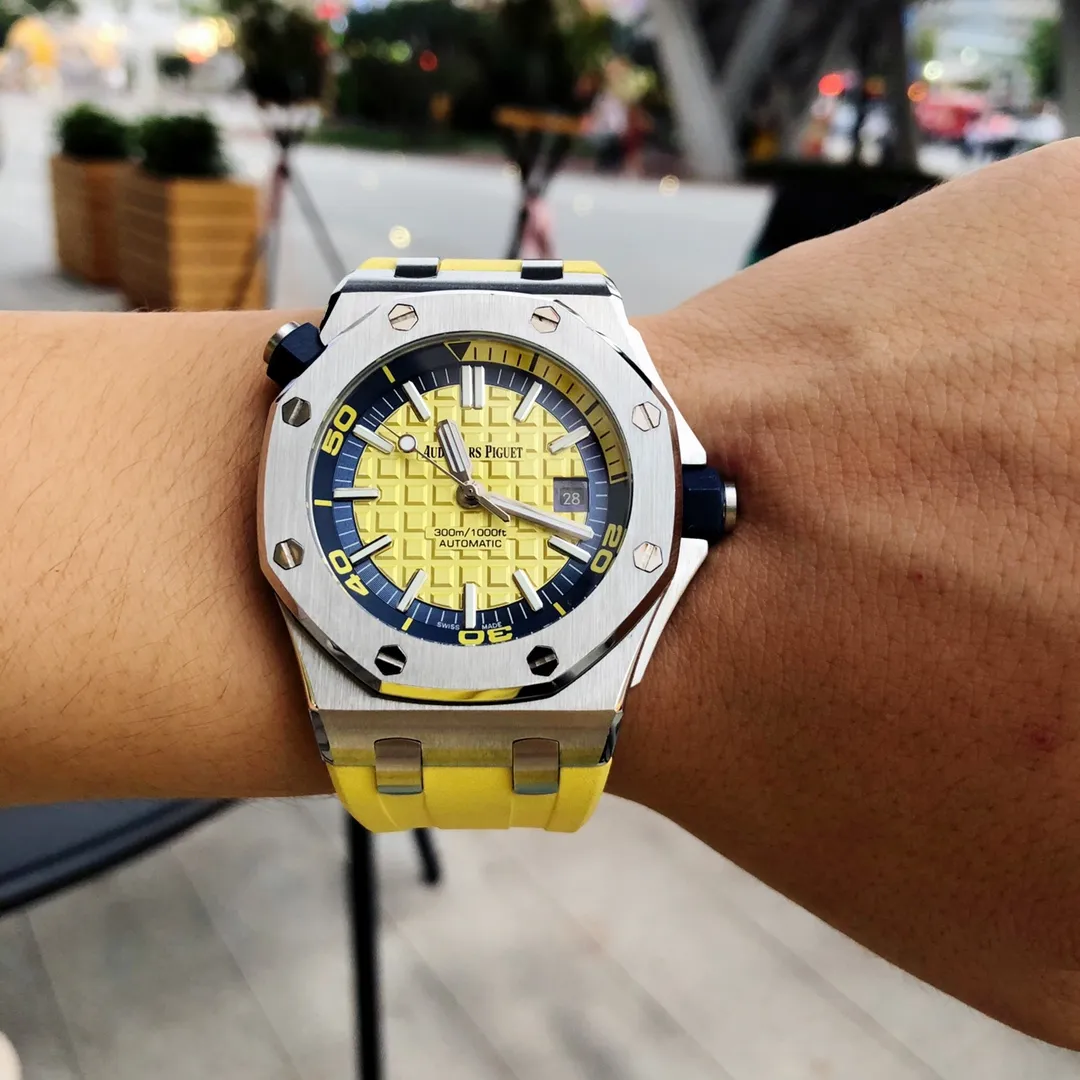 【High-end replica】💰1160! Audemars Piguet. 15710ST.OO.A002CA.01 Royal Oak Offshore Men's Mechanical Watch, size 42MM14MM, equipped with replica original Cal.3⃣1⃣2⃣0⃣ fully automatic mechanical movement, anti-glare treated sapphire💎 crystal glass, imported 316 stainless steel Ao case, equipped with imported rubber strap (original pin buckle) Friendly version, super high quality, superb workmanship, not a common product in the market, a must-have artifact for tough guys. After multiple processes of polishing and frosting, the unique octagonal bezel finally expresses sharp and angular lines. Audemars Piguet’s entry-level watch is highly recommended! ! ! It took a long time to present the most exquisite watch to all watch lovers!