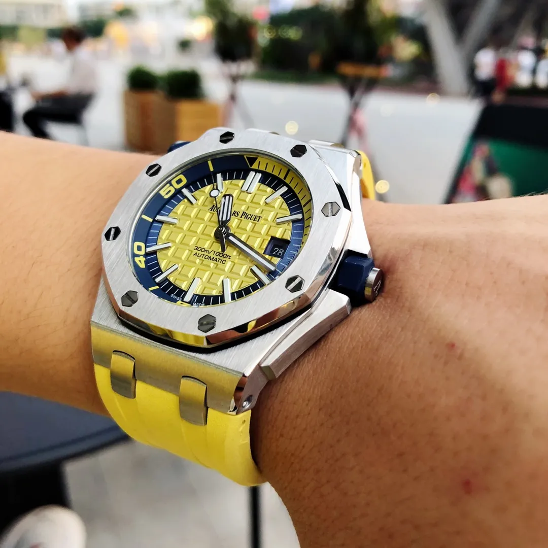 【High-end replica】💰1160! Audemars Piguet. 15710ST.OO.A002CA.01 Royal Oak Offshore Men's Mechanical Watch, size 42MM14MM, equipped with replica original Cal.3⃣1⃣2⃣0⃣ fully automatic mechanical movement, anti-glare treated sapphire💎 crystal glass, imported 316 stainless steel Ao case, equipped with imported rubber strap (original pin buckle) Friendly version, super high quality, superb workmanship, not a common product in the market, a must-have artifact for tough guys. After multiple processes of polishing and frosting, the unique octagonal bezel finally expresses sharp and angular lines. Audemars Piguet’s entry-level watch is highly recommended! ! ! It took a long time to present the most exquisite watch to all watch lovers!