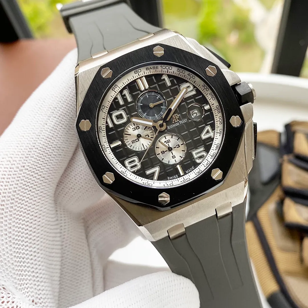 【High-end replica】💰1920! Audemars Piguet is consistent with the original, super high quality in the market) Audemars Piguet Royal Oak Offshore series, self-winding mechanical movement (upgraded from the original 3120 automatic hammer, closer to the original version), movement model: Swiss 2836 plywood movement, the new dial adopts smoked gradient effect, 316L stainless steel case, ultra-high hardness crystal glass mirror, 100 meters super waterproof (can be used for diving and swimming) 44mm diameter, 14.4mm thickness is the same as the original version, the dial has Audemars Piguet's exclusive "Méga" Tapisserie" super large plaid decoration, with a strong three-dimensional effect, upgraded super luminous function, the entire case is CNC processed, perfectly restoring the original structure, the strap is made of rubber, the softness is consistent with the original, showing the domineering nature of men⚠️Please look for the exclusive quality