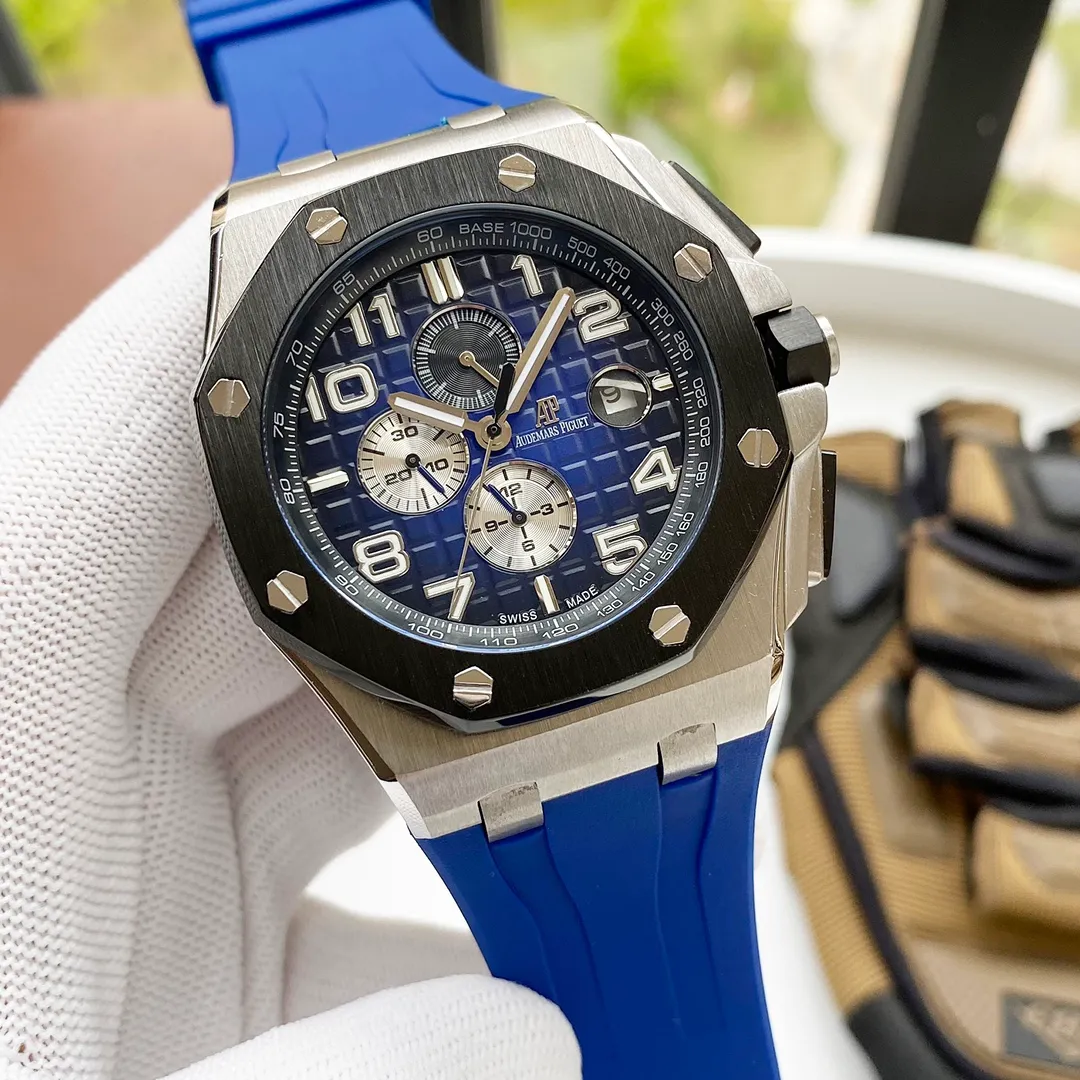 【High-end replica】💰1920! Audemars Piguet is consistent with the original, super high quality in the market) Audemars Piguet Royal Oak Offshore series, self-winding mechanical movement (upgraded from the original 3120 automatic hammer, closer to the original version), movement model: Swiss 2836 plywood movement, the new dial adopts smoked gradient effect, 316L stainless steel case, ultra-high hardness crystal glass mirror, 100 meters super waterproof (can be used for diving and swimming) 44mm diameter, 14.4mm thickness is the same as the original version, the dial has Audemars Piguet's exclusive "Méga" Tapisserie" super large plaid decoration, with a strong three-dimensional effect, upgraded super luminous function, the entire case is CNC processed, perfectly restoring the original structure, the strap is made of rubber, the softness is consistent with the original, showing the domineering nature of men⚠️Please look for the exclusive quality