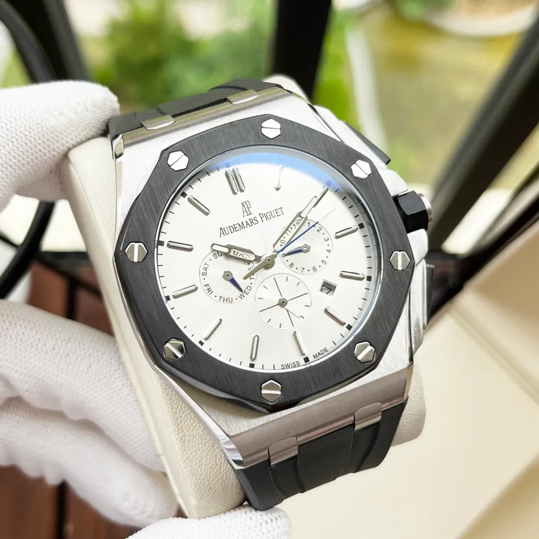 【Customized all-in-one machine】💰2100! Audemars Piguet-AP men's watch equipped with imported fully automatic 9015 all-in-one mechanical movement, sapphire mirror, 316L stainless steel case, imported rubber strap, fashionable and casual, noble and generous, size: diameter 44mm, thickness 15mm