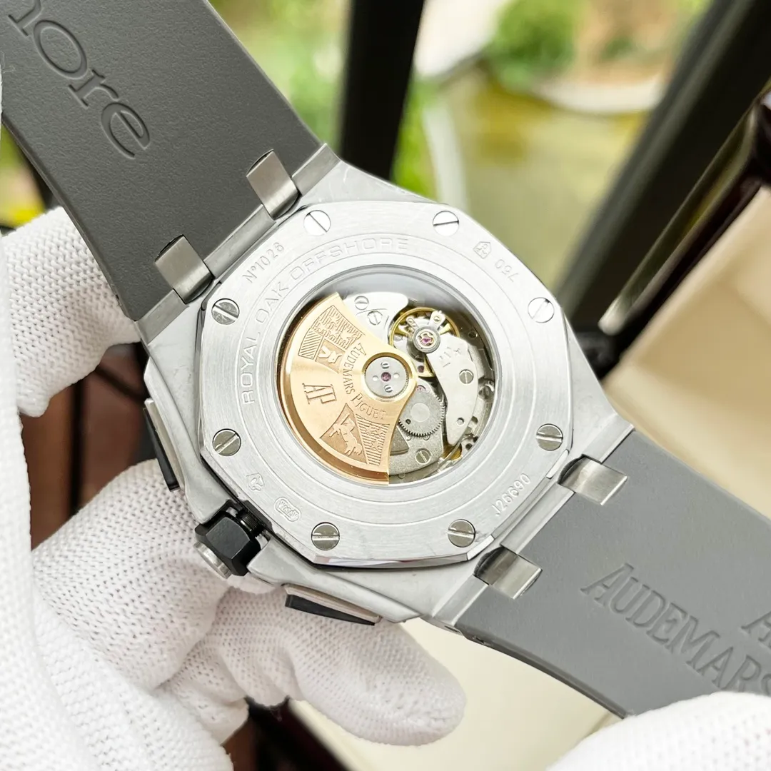 【Customized all-in-one machine】💰2100! Audemars Piguet-AP men's watch equipped with imported fully automatic 9015 all-in-one mechanical movement, sapphire mirror, 316L stainless steel case, imported rubber strap, fashionable and casual, noble and generous, size: diameter 44mm, thickness 15mm