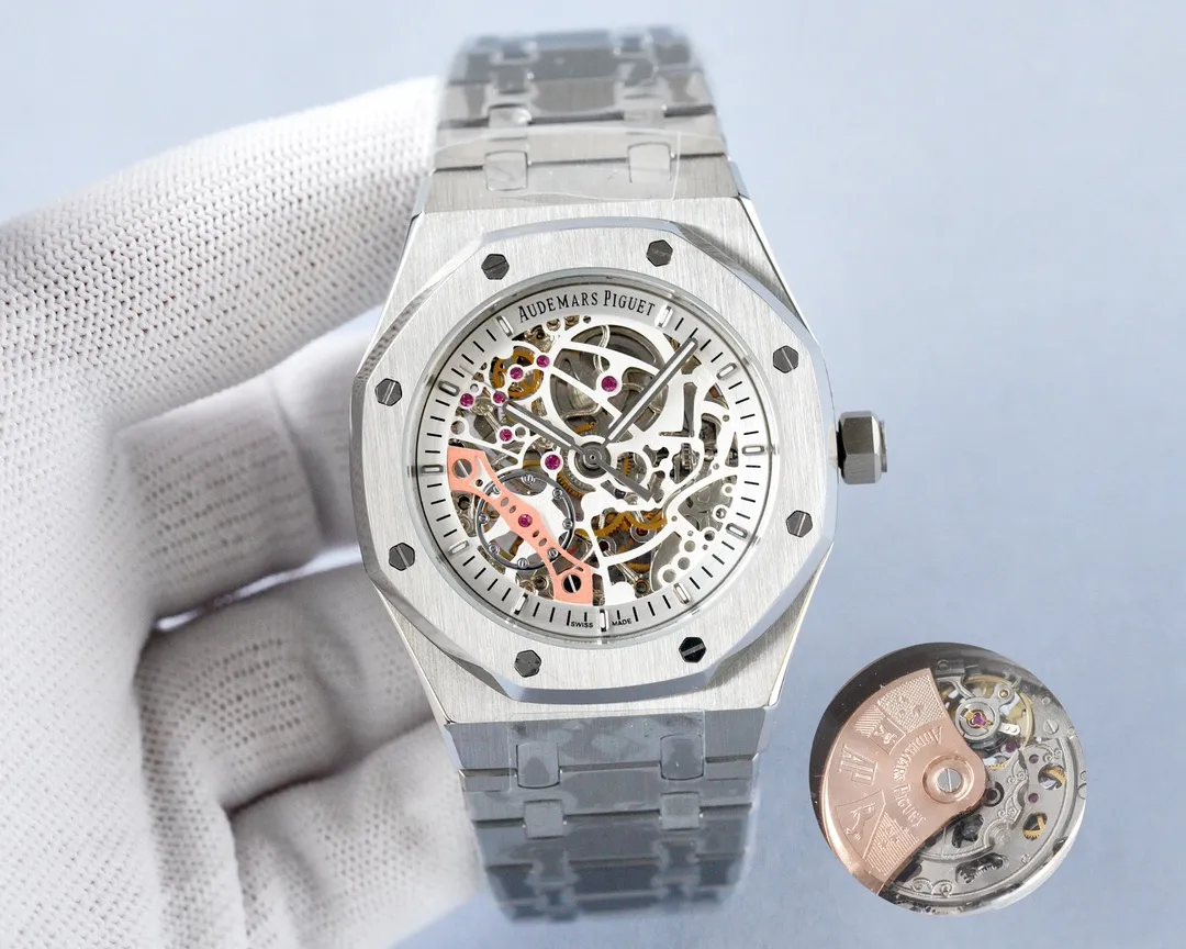 【High-end replica】💰1520! Audemars Piguet-AP‼ ️Exquisite men's watch, with exciting hollow design, noble atmosphere, gentlemanly style, excellent quality, hot selling all over the city. Adopting fully automatic mechanical movement, top-grade 316 stainless steel case, and super mineral mirror🔥The top products are constantly produced🔥