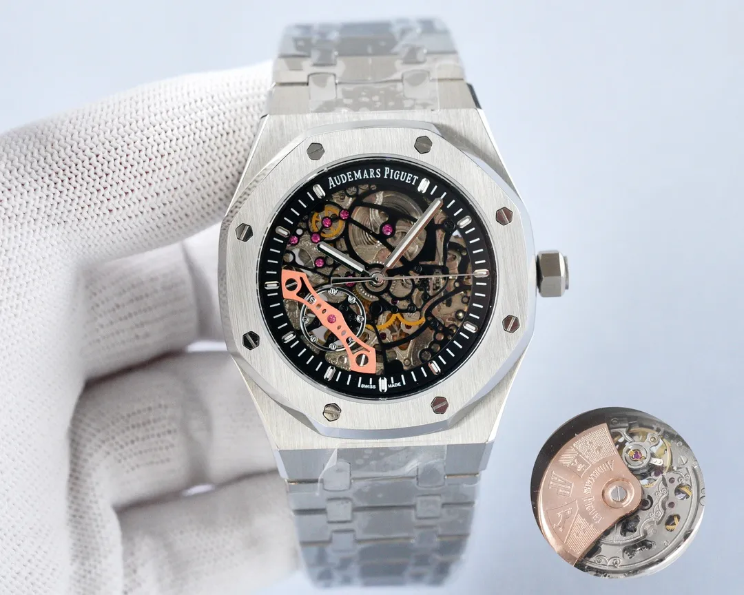 【High-end replica】💰1520! Audemars Piguet-AP‼ ️Exquisite men's watch, with exciting hollow design, noble atmosphere, gentlemanly style, excellent quality, hot selling all over the city. Adopting fully automatic mechanical movement, top-grade 316 stainless steel case, and super mineral mirror🔥The top products are constantly produced🔥