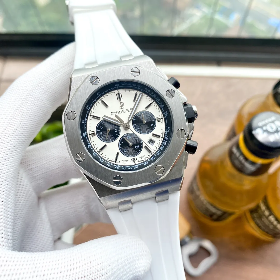 【High-end replica】💰1720! Audemars Piguet ‼ ️Royal Oak Offshore Series Anti-glare treated mineral glass Size 42mm*14mm, waterproof tape with AP original pin buckle Equipped with a replica of the original 3126 rotor Movement model: Imported Swiss 2836 fully automatic mechanical movement Octagonal brushed steel case with mesh surface The dial has Audemars Piguet's exclusive "Méga Tapisserie" super large plaid decoration, which has a strong three-dimensional effect, upgraded super luminous function, and is waterproof to a depth of 100 meters Super high quality in the market, superb workmanship, cold and domineering, a different kind of tough guy🔥Highly recommended🔥