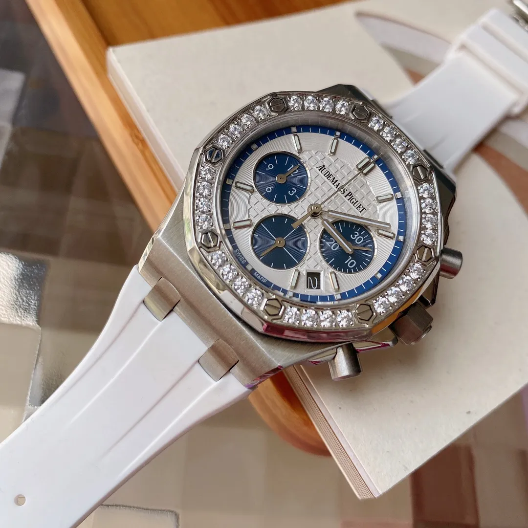 【High-end replica】💰1280! 🌟AP-Audemars Piguet Royal Oak Offshore 26231OR.ZZ.D010CA.01 series of super cool women's clothing, colorful matching, six-hand timing imported quartz movement, sapphire scratch-resistant glass, 316 stainless steel case, imported rubber strap, the best classic among Audemars Piguet women's models.