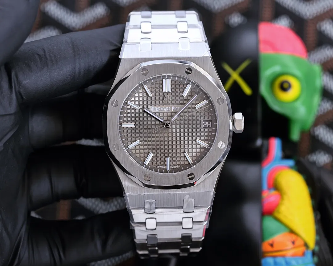 【High-end replica】💰1240! 【Top Replica】💰3440! Audemars Piguet Royal Oak series equipped with original imported ultra-thin 9015 automatic movement, stainless steel strap, original folding clasp, sapphire mirror, one year of technical improvement, fully automatic mechanical watch, size 41mm*10mm