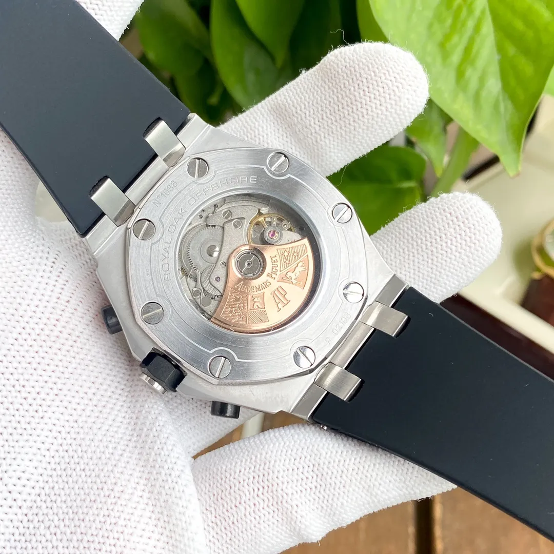 【High-end replica】💰1720! Audemars Piguet ‼ ️Royal Oak Offshore series, anti-glare treated mineral glass, size 42mm*14mm, waterproof tape with AP original pin buckle, equipped with replica original 3126 rotor, fully automatic mechanical movement, octagonal brushed steel case with grid surface, dial with Audemars Piguet's exclusive "Méga Tapisserie" super large plaid decoration, strong three-dimensional effect, upgraded super luminous function, 100 meters deep waterproof, ultra-high quality in the market, super-A workmanship, cool Domineering and a different kind of tough guy🔥Highly recommended🔥