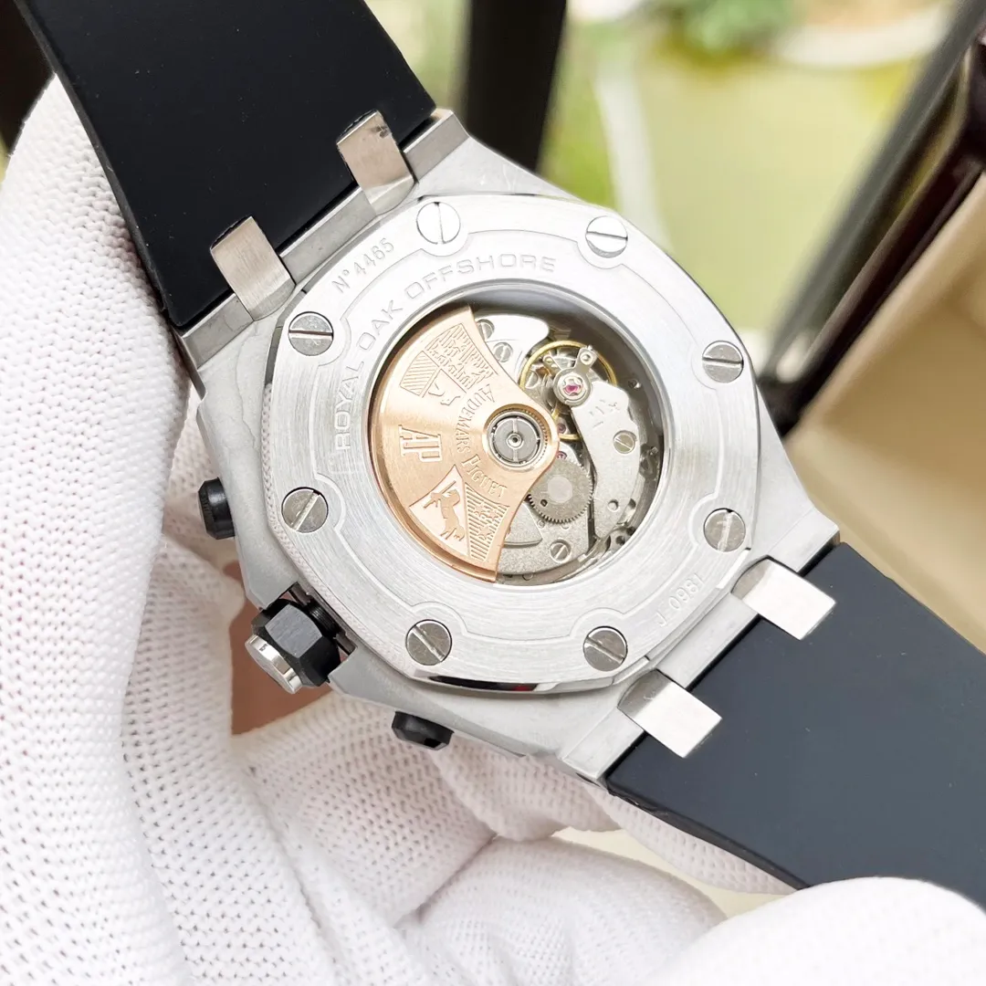 【Customized all-in-one machine】💰1720! Audemars Piguet-AP men's watch equipped with fully automatic imported 9015 all-in-one mechanical movement, wear-resistant and scratch-resistant sapphire mirror, 316L stainless steel case, genuine calfskin strap, fashionable and casual, noble and generous, size: diameter 44mm, thickness 15mm
