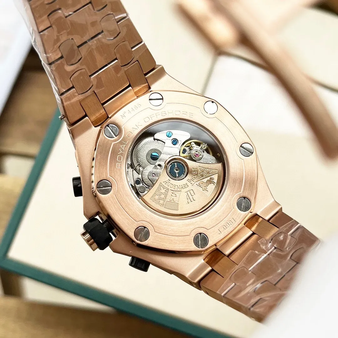 【Customized all-in-one machine】💰1920! Audemars Piguet is consistent with the original, super high quality in the market) Audemars Piguet Royal Oak Offshore series, self-winding mechanical movement (upgraded from the original 3126 automatic hammer, closer to the original version), new dial with three-dimensional hydraulic effect, 316L stainless steel case, Class A luminous display, ultra-high hardness crystal glass mirror, 100-meter super waterproof (can be used for diving and swimming) 42mm diameter, 14mm thickness, the dial has Audemars Piguet's exclusive "Méga" Tapisserie" plaid decoration, with a strong three-dimensional effect, upgraded super luminous function, the entire case is CNC processed, perfectly restoring the original structure, the strap is 316L stainless steel, the appearance is consistent with the original, showing the domineering nature of men🔥Produced by AD, the best products are constantly coming🔥
