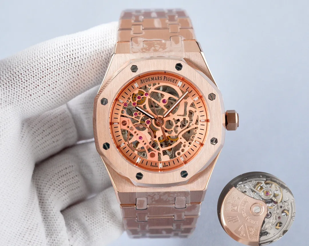 【High-end replica】💰1520! Audemars Piguet-AP‼ ️Exquisite men's watch, with exciting hollow design, noble atmosphere, gentlemanly style, excellent quality, hot selling all over the city. Adopting fully automatic mechanical movement, top-grade 316 stainless steel case, and super mineral mirror🔥The top products are constantly produced🔥
