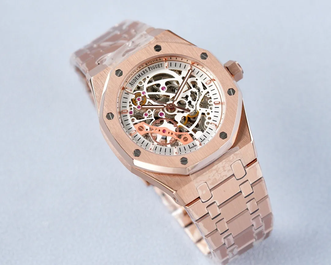 【High-end replica】💰1520! Audemars Piguet-AP‼ ️Exquisite men's watch, with exciting hollow design, noble atmosphere, gentlemanly style, excellent quality, hot selling all over the city. Adopting fully automatic mechanical movement, top-grade 316 stainless steel case, and super mineral mirror🔥The top products are constantly produced🔥