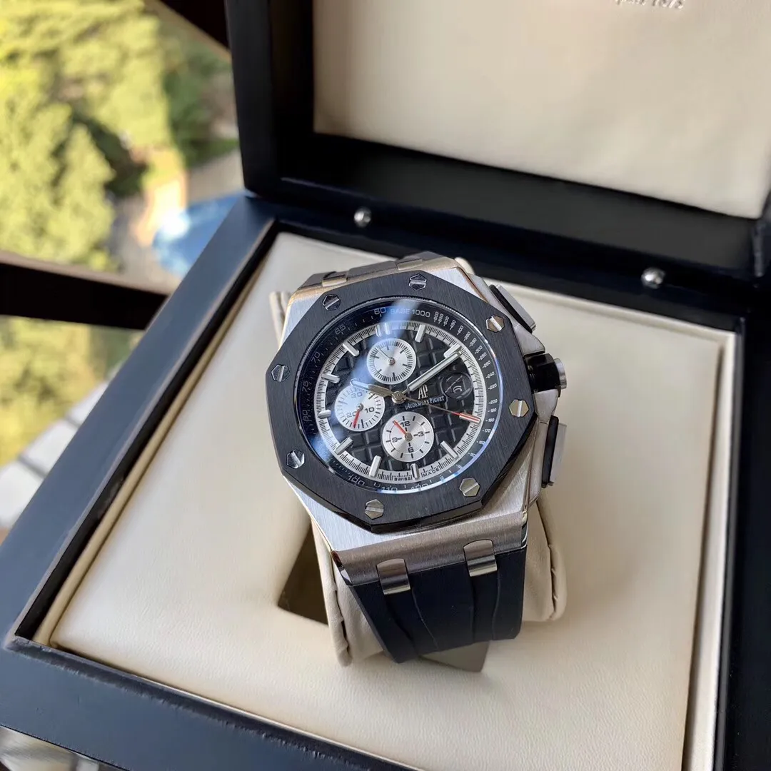 【Top replica】💰3300! Audemars Piguet ‼ ️Royal Oak Offshore Series Anti-glare treated sapphire crystal glass Size 45mm*14mm Waterproof tape with AP original pin buckle Equipped with replica original Swiss 2836 fully automatic mechanical movement Octagonal brushed steel case with grid surface The highest version on the market Super high quality Super A workmanship Cold, domineering and different