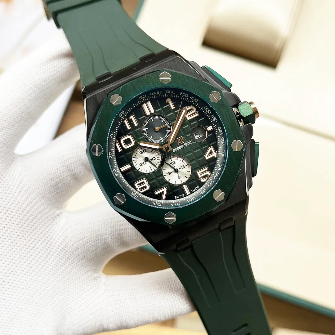 【Customized all-in-one machine】💰1920! Audemars Piguet’s new masterpiece - the best value for money! Original mold opening, the most cost-effective version on the market. Audemars Piguet is consistent with the original, with super high quality in the market) and is newly upgraded to overcome various existing defects! 🔥 Audemars Piguet Royal Oak Offshore series, self-winding mechanical movement, 316L stainless steel case, ultra-high hardness crystal glass mirror, 100 meters of super waterproof (can be used for diving and swimming) 44mm diameter, 14.4mm thickness consistent with the original version, the dial has Audemars Piguet's exclusive "Méga" "Tapeisserie" super large plaid decoration, with a strong three-dimensional effect, upgraded super luminous function, the entire case is CNC processed, perfectly restoring the original structure, the strap is made of rubber, the softness is consistent with the original, showing the domineering nature of the man, the Royal Oak Offshore Enhanced Edition🔥Produced by AD, the best quality continues🔥