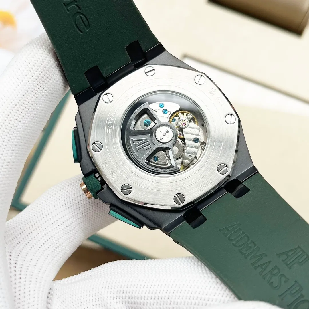 【Customized all-in-one machine】💰1920! Audemars Piguet’s new masterpiece - the best value for money! Original mold opening, the most cost-effective version on the market. Audemars Piguet is consistent with the original, with super high quality in the market) and is newly upgraded to overcome various existing defects! 🔥 Audemars Piguet Royal Oak Offshore series, self-winding mechanical movement, 316L stainless steel case, ultra-high hardness crystal glass mirror, 100 meters of super waterproof (can be used for diving and swimming) 44mm diameter, 14.4mm thickness consistent with the original version, the dial has Audemars Piguet's exclusive "Méga" "Tapeisserie" super large plaid decoration, with a strong three-dimensional effect, upgraded super luminous function, the entire case is CNC processed, perfectly restoring the original structure, the strap is made of rubber, the softness is consistent with the original, showing the domineering nature of the man, the Royal Oak Offshore Enhanced Edition🔥Produced by AD, the best quality continues🔥