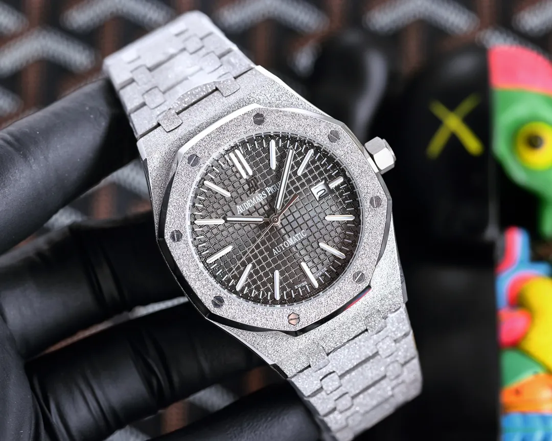 【High-end replica】💰1300! 【Customized all-in-one machine】💰1720! 🎩Audemars Piguet frosted AP Royal Oak series sapphire mirror glass size 45mm*12mm stainless steel strap AP original buckle equipped with fully automatic imported Citizen 8215 mechanical movement super luminous octagonal brushed steel case with mesh surface cold domineering different tough guy