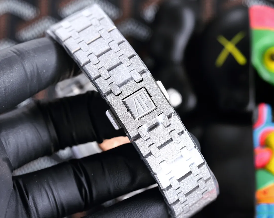 【High-end replica】💰1300! 【Customized all-in-one machine】💰1720! 🎩Audemars Piguet frosted AP Royal Oak series sapphire mirror glass size 45mm*12mm stainless steel strap AP original buckle equipped with fully automatic imported Citizen 8215 mechanical movement super luminous octagonal brushed steel case with mesh surface cold domineering different tough guy