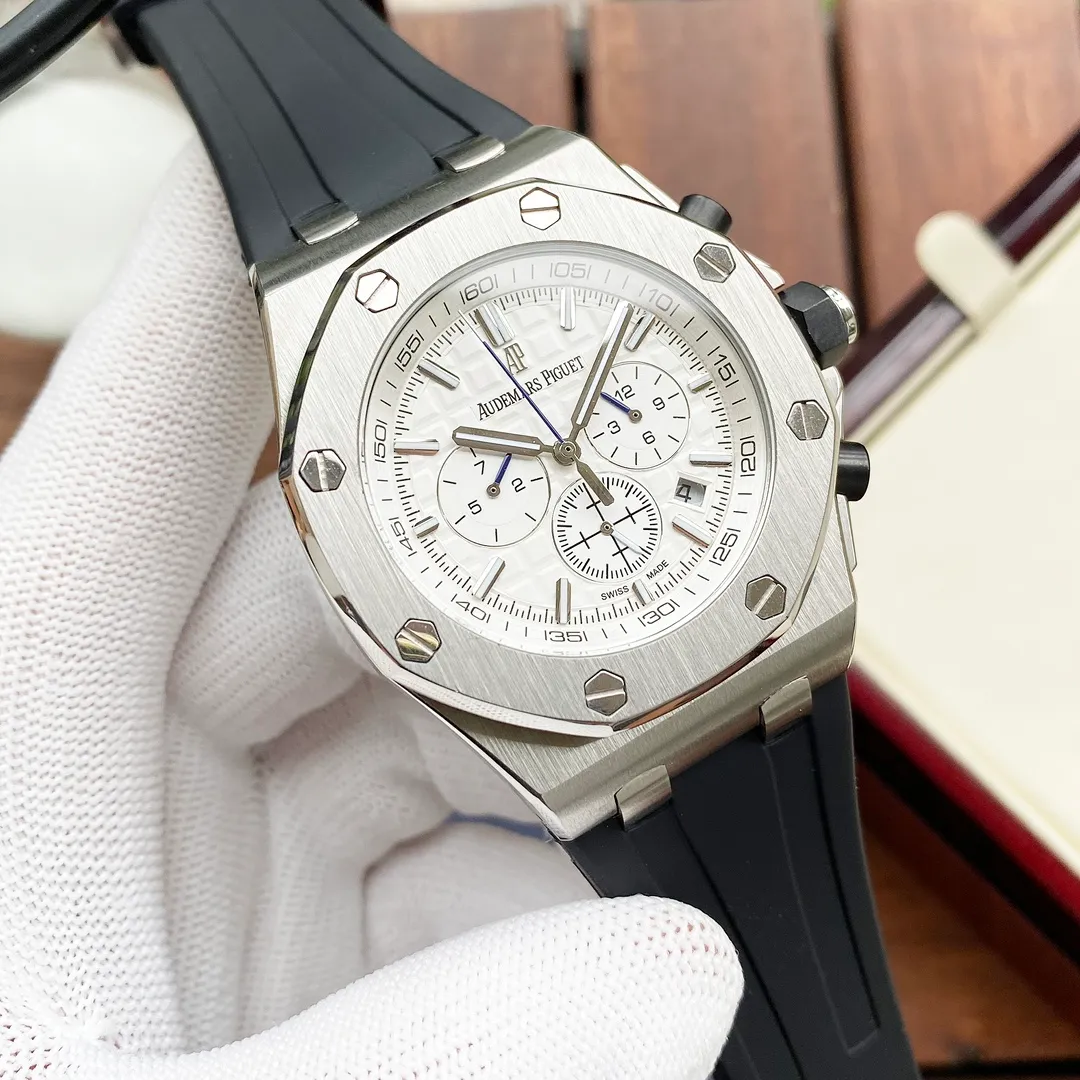 【Customized all-in-one machine】💰1720! Audemars Piguet-AP men's watch equipped with fully automatic imported Citizen 9015 all-in-one mechanical movement, sapphire mirror, imported rubber strap, fashionable and casual, noble and generous, size: diameter 44mm, thickness 15mm