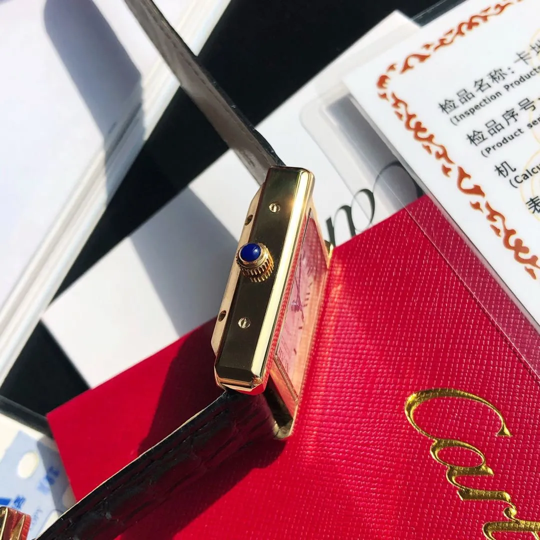 【Foreign trade import】💰1640! Cartier ⌚️CARTIER Tank Series Men's Mechanical Watch 💯New Citizen 8215 automatic mechanical movement with accurate travel time, 🅾️reworked 💯316 stainless steel case with imitation machine workmanship Case size 31/41/11mm 💯Scratch-resistant sapphire glass mirror 💯Crocodile pattern cowhide or frosted cowhide strap optional with original folding buckle ⚠️Please look for exclusive quality