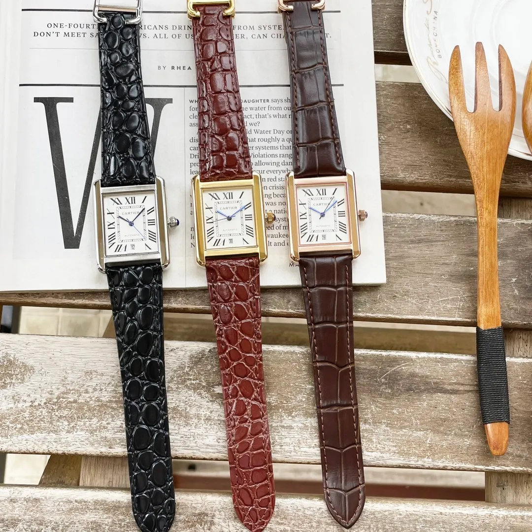 【High-end replica】💰1300! 【Customized all-in-one machine】💰1920! Cartier ⌚️CARTIER Tank Series Men's Mechanical Watch 💯New Citizen 9015 all-in-one automatic mechanical movement with accurate travel time, 🅾️Reworked 💯316L stainless steel case with imitation machine workmanship Case size 31*41 💯Wear-resistant and scratch-resistant sapphire mirror 💯Cow leather strap with original folding clasp! Welcome to reprint!
