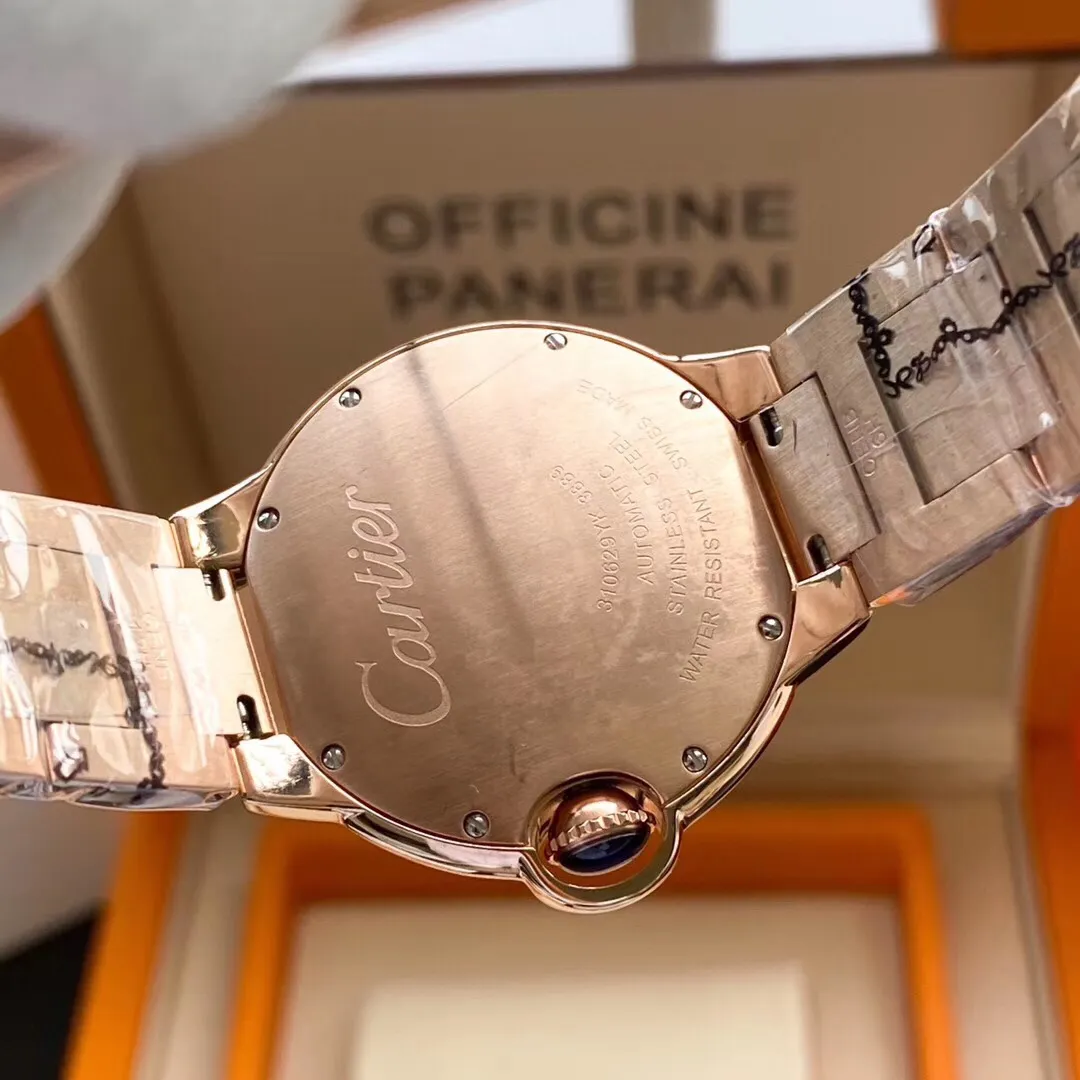 【Foreign trade import】💰1280! The Cartier Blue Balloon series and tourbillon mechanical women's watches are now on the market, exuding fashionable beauty. The operation of the movement flywheel is clear at a glance, showing nobility and luxury. Paired with imported Italian calfskin, it perfectly blends classicity and innovation. The diameter is 36mm wide and the thickness is 11mm🔥The top products are constantly produced🔥