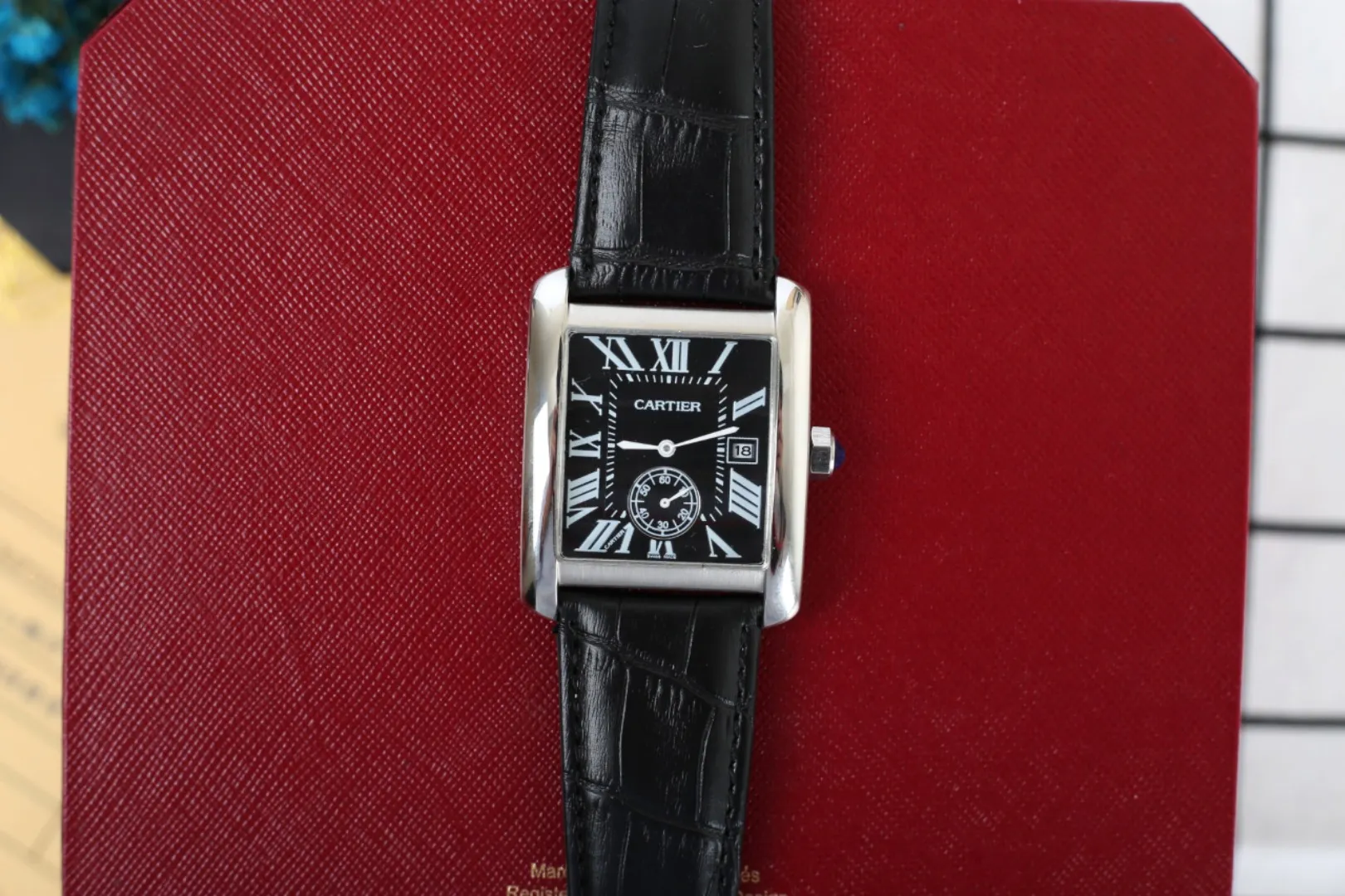 【Foreign Trade Import】💰620 each! Cartier-CARTIER all-black dial, size 40mm for men and 33mm for women, made of stainless steel, imported quartz movement, diamond-coated wear-resistant mirror