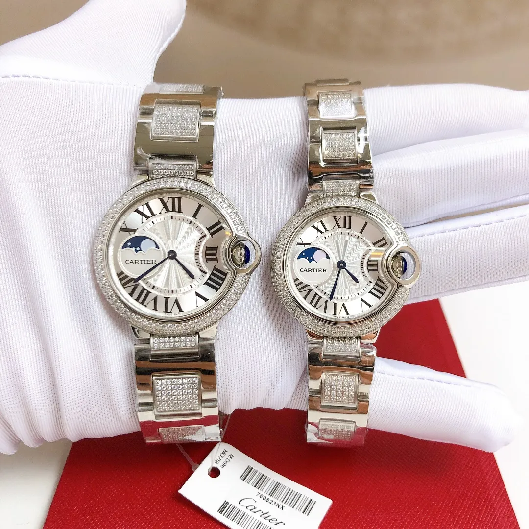 [High-end replica] 💰1720 each! Cartier-CARTIER‼ ️Ladies watch, Swiss quartz movement, 316L stainless steel case, mineral super strong glass mirror, diameter 36mm, 33mm, thickness 10mm💗This watch is loved by women, and reflects their unique personality and charming style on different occasions💒