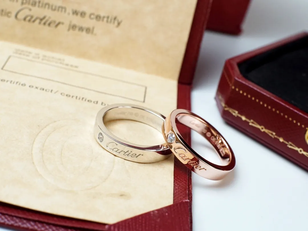 【1:1 replica】💰240 each! S9️⃣2️⃣5️⃣Cartier letter ring 💍 Cartier Cartier letter LOGO single diamond ring 💝Classic counter LOGO model The highest level on the market Original mold opening Exclusive real shot [Love] Material: Jewelry 925 sterling silver electroplated 18k gold #6789 code # rose gold/white gold