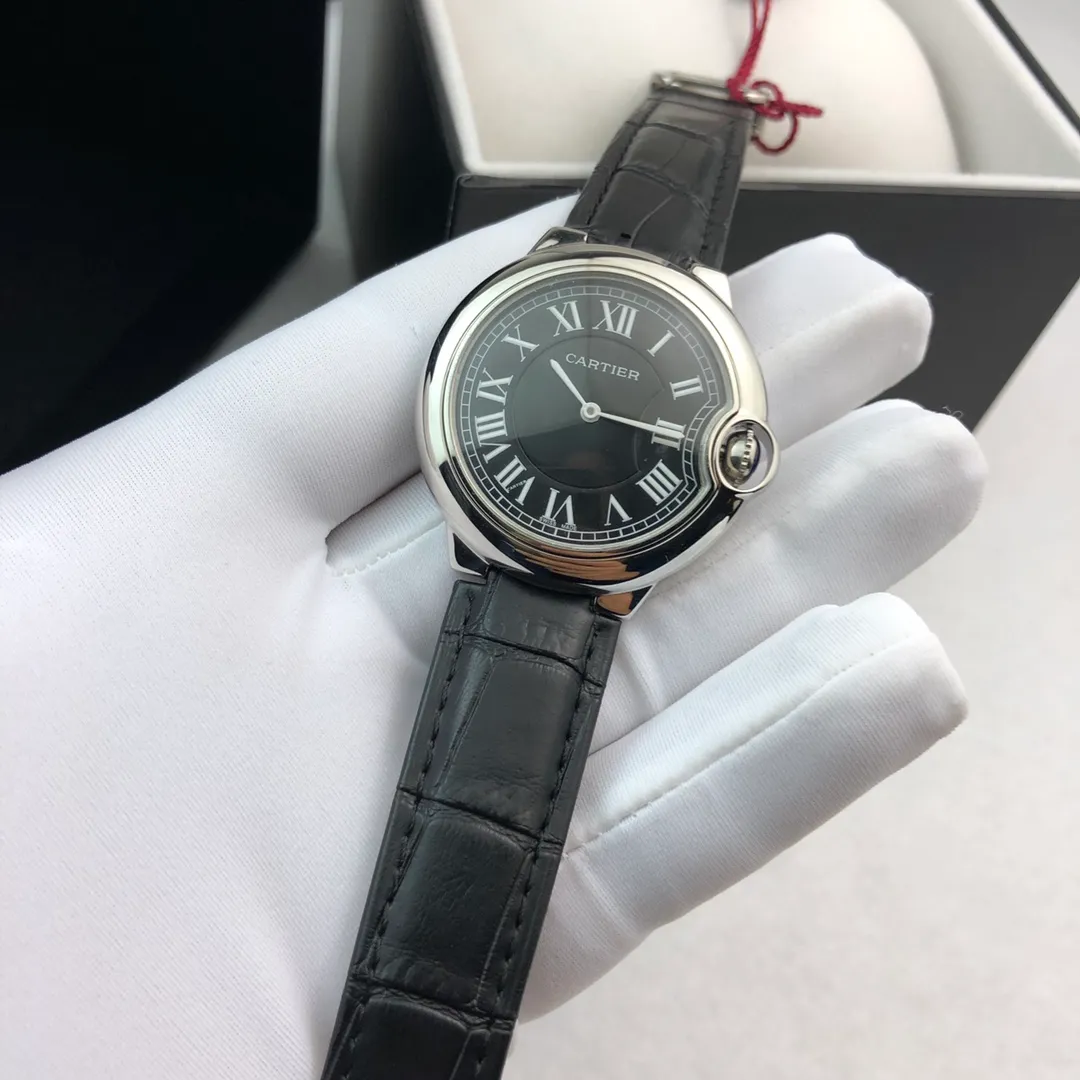 【Foreign trade import】💰840! Cartier - [CARTIER Blue Balloon Series Goddess Watch, very popular among goddesses, 316L fine steel case hand-set with diamonds, clean brushed metal dial, showing simple temperament, imported quartz movement, the latest and most pink color, super white hand, great appearance and temperament! Original folding clasp, size: 36mm...