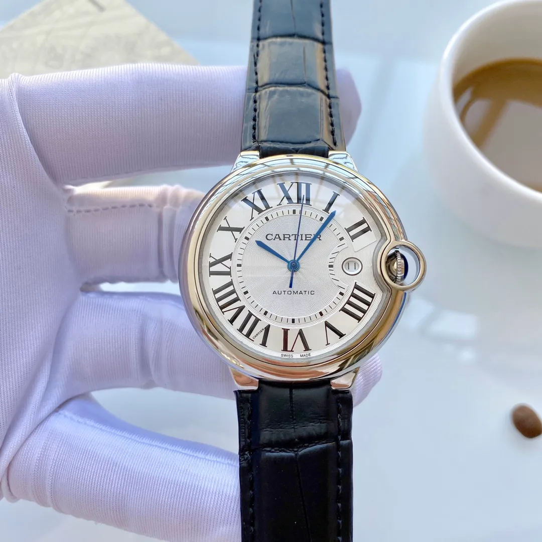 【Foreign Trade Import】💰1720! Cartier - [Rose] [Rose] Exclusive and original - blue balloon - ultra-clear mirror - classic design [actual photo] ⚠🎉Brand: Cartier (a noble and wise work) [Special design] 🔥Type: Exquisite men's watch (more excellent) 🔥Strap: genuine cowhide/316L stainless steel strap (more durable) 🔥Movement: Citizen mechanical movement (more stable) Japanese 8215 🔥Material: Mineral super strong mirror (more wear-resistant) Smart style, strong sense of thickness, special design, return with great reputation Size: 42mm in diameter, 12mm thick, smart launch! Welcome to reprint!