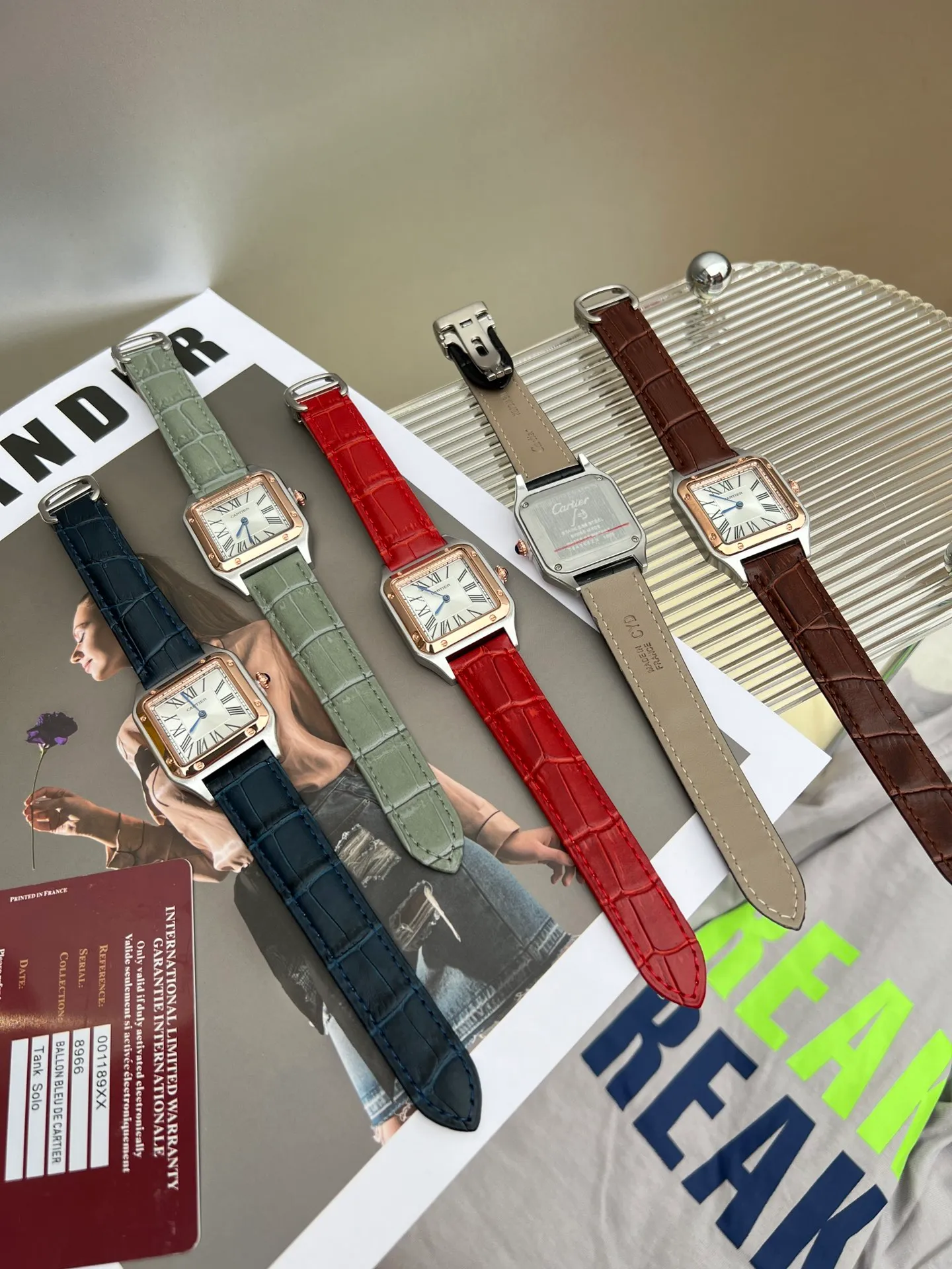 [High-end replica] 💰1040 each! Cartier Santos Couple 👫 Exclusively recommended Cartier, Santos, new ultra-thin dial, screw bottom cover, original buckle ~ Size: small size 38*27.5, large size 43.5*31.4~~