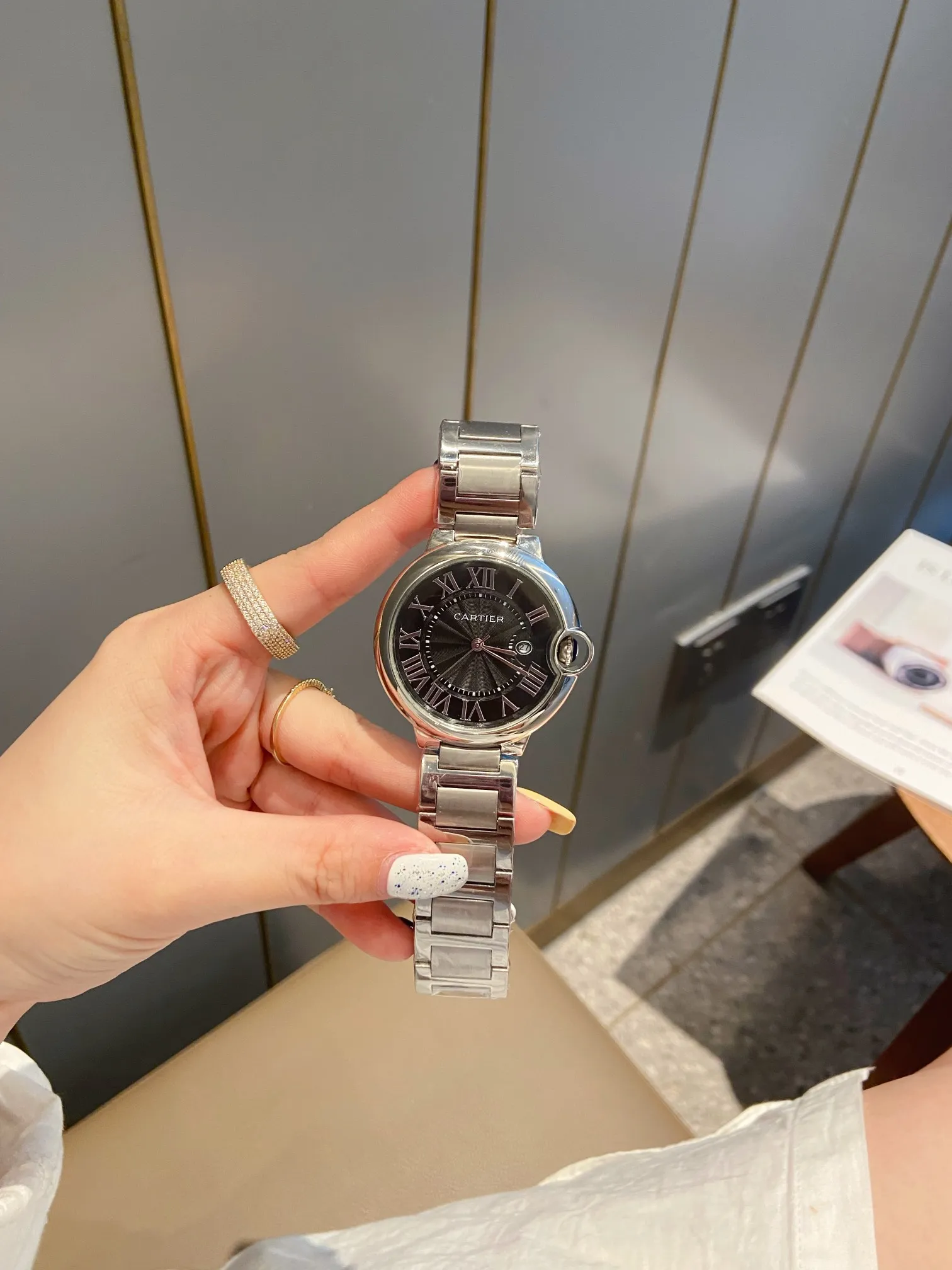 [High-end replica] 💰620 Couple model 💏 Cartier Blue Balloon! ! Stainless steel case, imported quartz movement! ! Convex coated mirror! ! Three sizes are available, 28mm 33mm 36mm for women and 42mm for men! !