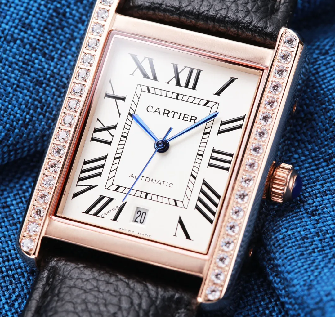 【High-end replica】💰1300! Other qualities 💰Private chat! Cartier ⌚️CARTIER Tank Series Men's Mechanical Watch 💯 Brand new Citizen 8215 automatic mechanical movement, accurate travel time, 🅾️reworked 💯 316L stainless steel case with imitation machine workmanship, case size 31*41 💯 Anti-scratch sapphire glass mirror 💯 Crocodile pattern cowhide or frosted cowhide strap optional, with original folding buckle! Welcome to reprint! (Focus on original new machines) Don’t forget the original intention ~, JH...!