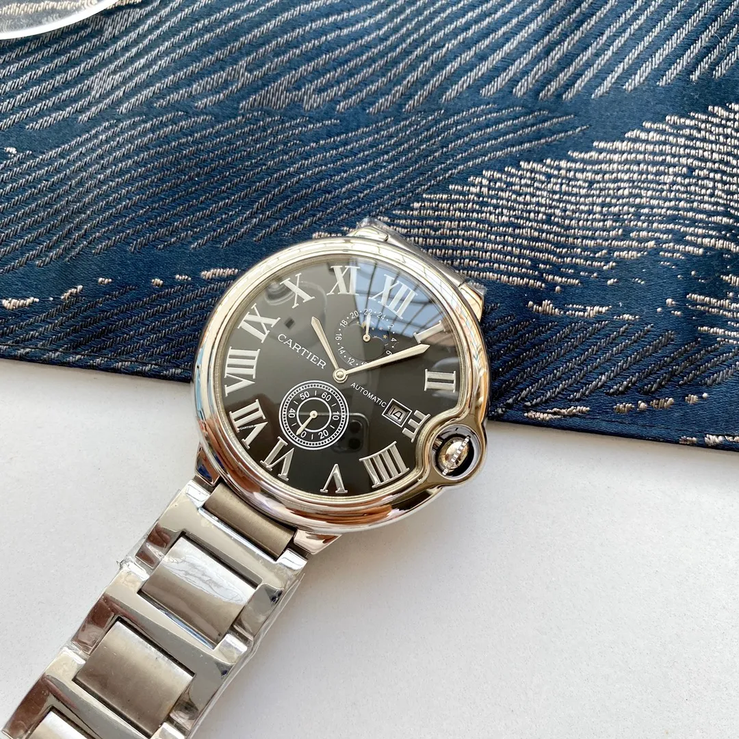 【Foreign trade import】💰2400! Cartier (extremely noble and wise work) best design [福] Rome & Star [Type] exquisite men's watch (more excellent) real man [福] (legendary sales) [strap] genuine cowhide & stainless steel strap (more comfortable) deeply loved [福] [movement] super top mechanical movement (more stable) perpetual motion [福] [material] mineral super strong mirror (more wear-resistant) super thick feel [福] wise style [福] atmospheric design [福] Return of the King [福] [Size] 40mm in diameter and 12mm in thickness Smart launch! Welcome to reprint [post] [post]