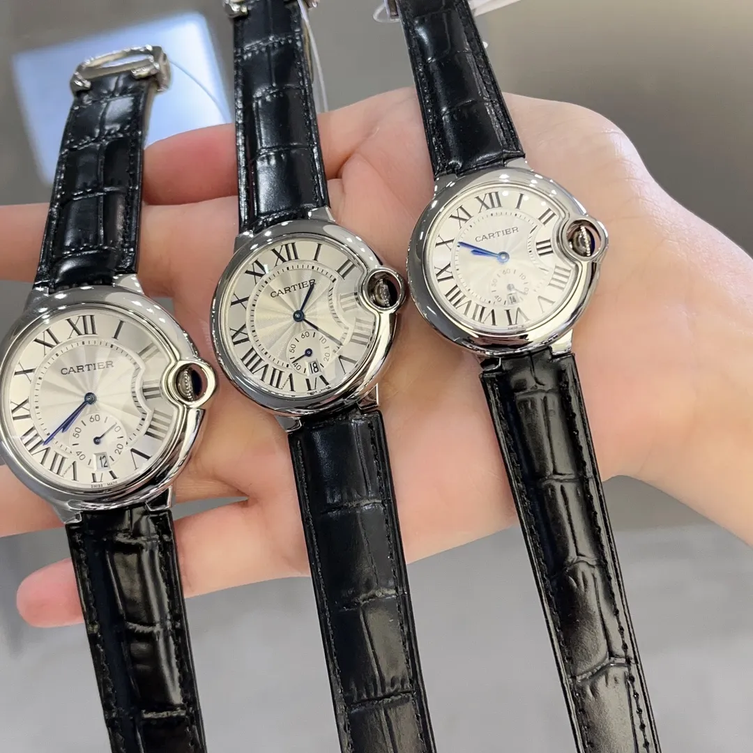 【Customized all-in-one machine】💰1720! Taiwan factory produces three-in-one women's 36mm Cartier Blue Balloon series: new quartz watch with two-and-a-half-hand calendar display, two-and-a-half-hand small seconds with calendar function that watch lovers expect, double sapphire mirror, 316 stainless steel case, steel blue sword-shaped hands, water drop fisheye effect sapphire mirror, Italian imported cowhide, 316 original steel band/calf leather strap, size 33mm 36mm 42mm 11mm thick, individually packaged, Xiaohongshu recommends the best-selling model 🧚‍♀️🧚‍♀️🧚‍♀️