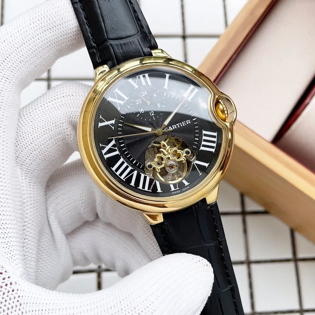 【Foreign Trade Import】💰1520! Cartier ༶ CARTIER Style: Distinguished Gentleman Trendy Men's Watch ༶ Mechanical Size: 47mm × 13mm Movement: Three-needle flywheel fully automatic machinery Mirror: Strengthened mineral glass Material: 316 stainless steel Buckle: Folding buckle Exquisitely crafted, perfectly presented ༶S.Z༶ Highly recommended, welcome to forward