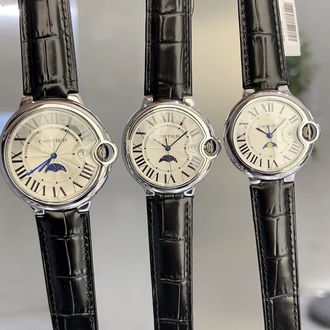 【Customized all-in-one machine】💰1720! Taiwan factory produces three-in-one women's 36mm Cartier Blue Balloon series: new quartz watch with two-and-a-half-hand calendar display, two-and-a-half-hand small seconds with calendar function that watch lovers expect, double sapphire mirror, 316 stainless steel case, steel blue sword-shaped hands, water drop fisheye effect sapphire mirror, Italian imported cowhide, 316 original steel band/calf leather strap, size 33mm 36mm 42mm 11mm thick, individually packaged, Xiaohongshu recommends the best-selling model 🧚‍♀️🧚‍♀️🧚‍♀️