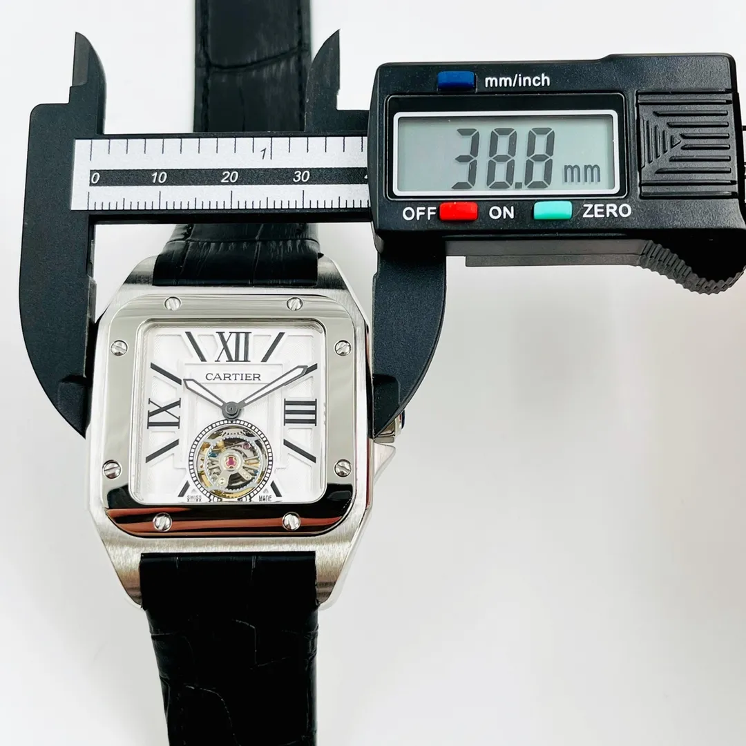 【Foreign trade import】💰1560! CARTIER-Cartier (Excellent, Exquisite, and Intelligent Work) Wrist Beauty and Style Type: Imported flywheel fully automatic mechanical movement, 316l fine steel case, reinforced and thickened mirror, cowhide strap with original folding buckle, case diameter 38.8 mm, thickness 11.5 mm (excellent), unique design, exquisite, wise style, noble and generous, aristocratic style