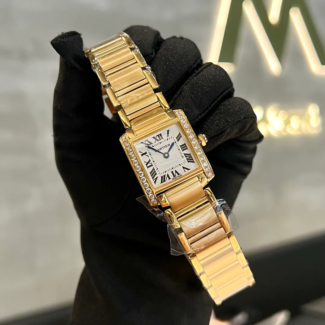 [High-end replica] 💰1160 each! Cartier French Tank Series TankFrancaise, Swiss quartz movement, 316L stainless steel case bracelet, sapphire mirror, sapphire bead crown, medium size: width 27mm, length 32mm, small size: width 21.2mm, length 25.7mm