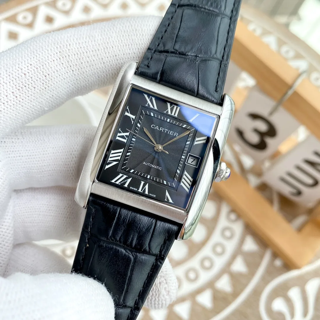 【High-end replica】💰1300! Cartier-Cartier ‼ ️Exquisite men's watch, noble and elegant, large three-hand design, gentlemanly style, excellent quality, hot selling all over the city. Using fully automatic imported Citizen 8215 mechanical movement, top-grade 316 stainless steel case, imported calfskin strap, sapphire mirror, size 40*10🔥Top-quality products are constantly produced🔥