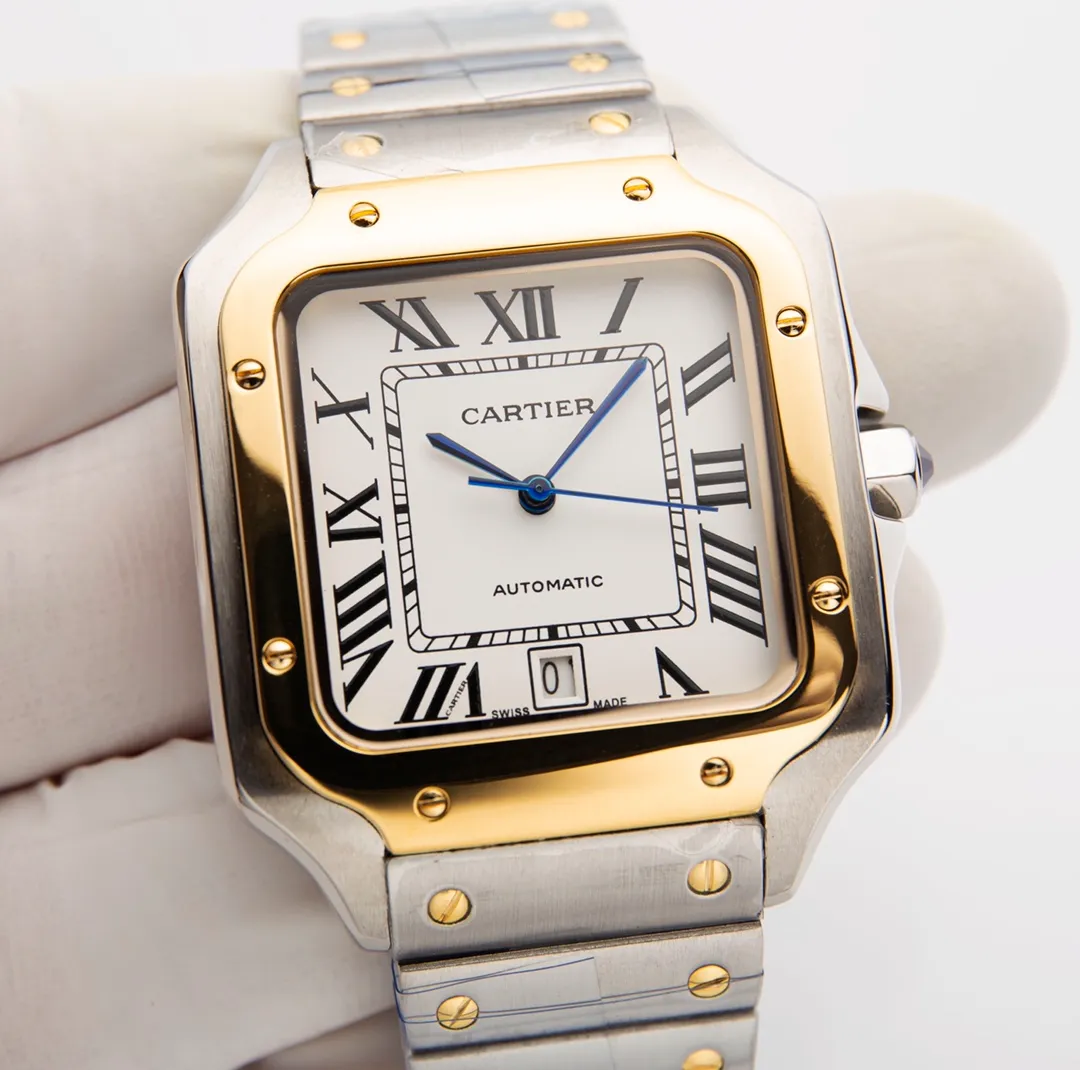 【High-end replica】💰1300! 【Customized all-in-one machine】💰1900! Santos, one of Cartier's most classic series Brand: Cartier Santos series (men's watch) Strap: Stainless steel strap Case: Made of 316 stainless steel Movement: (Imported 9015 movement, accurate travel time, stable movement 0 repairs) Size: Width 47.5/39.8mm thick 12mm men's watch) Same style in Xiaohongshu, same style in Douyin Live (focus on original new machines) Focus is an attitude, produced by JH!