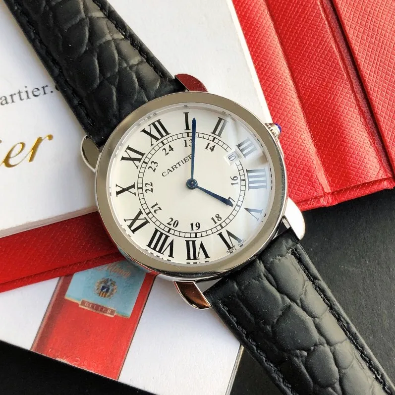 [High-end replica] 💰1120 each! [Taiwan Factory ⌚️London Series] Cartier-CARTIER (V12 upgraded version) classic London series couple watch, original mold opening, diameter: medium 36mm small 29.5mm, crocodile pattern strap, 💯 Swiss quartz movement, details and workmanship are consistent with the original ⚠️Please look for exclusive quality