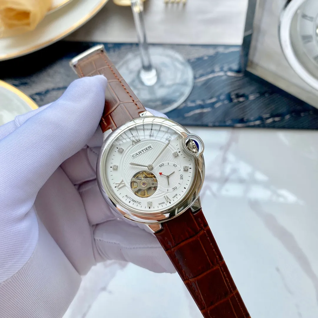 【Foreign trade import】💰1300! Cartier (extremely noble and wise work) best design [福] [Type] exquisite men's watch (more excellent) real man [福] (legendary sales) [strap] genuine cowhide strap (more comfortable) deeply loved [福] [movement] super top mechanical movement (more stable) perpetual motion [福] [material] mineral super strong mirror (more wear-resistant) super thick feel [福] wise style [福] atmospheric design [福] Return of the King [福] [Size] 40mm in diameter and 12mm thick, smart launch! Welcome to reprint [post] [post]