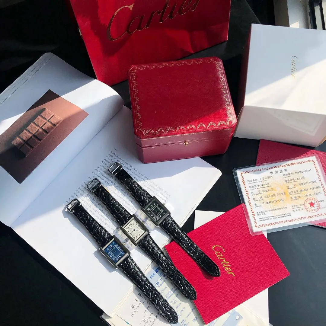 【Foreign trade import】💰1640! Cartier ⌚️CARTIER Tank Series Men's Mechanical Watch 💯New Citizen 8215 automatic mechanical movement with accurate travel time, 🅾️reworked 💯316 stainless steel case with imitation machine workmanship Case size 31/41/11mm 💯Scratch-resistant sapphire glass mirror 💯Crocodile pattern cowhide or frosted cowhide strap optional with original folding buckle ⚠️Please look for exclusive quality