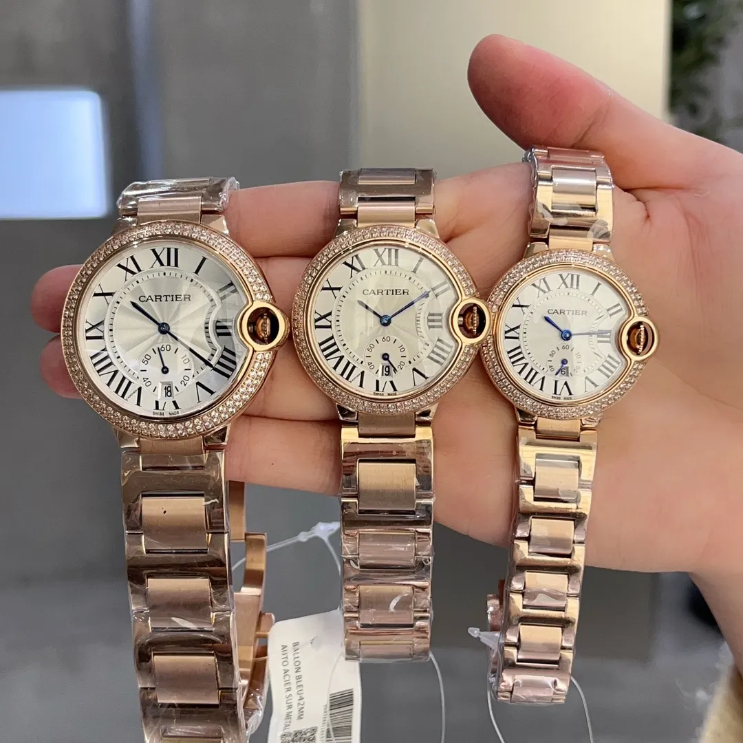 【Customized all-in-one machine】💰1720! Taiwan factory produces three-in-one women's 36mm Cartier Blue Balloon series: new quartz watch with two-and-a-half-hand calendar display, two-and-a-half-hand small seconds with calendar function that watch lovers expect, double sapphire mirror, 316 stainless steel case, steel blue sword-shaped hands, water drop fisheye effect sapphire mirror, Italian imported cowhide, 316 original steel band/calf leather strap, size 33mm 36mm 42mm 11mm thick, individually packaged, Xiaohongshu recommends the best-selling model 🧚‍♀️🧚‍♀️🧚‍♀️