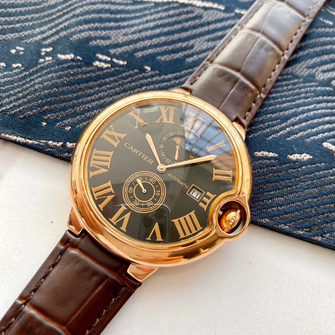 【Foreign trade import】💰2400! Cartier (extremely noble and wise work) best design [福] Rome & Star [Type] exquisite men's watch (more excellent) real man [福] (legendary sales) [strap] genuine cowhide & stainless steel strap (more comfortable) deeply loved [福] [movement] super top mechanical movement (more stable) perpetual motion [福] [material] mineral super strong mirror (more wear-resistant) super thick feel [福] wise style [福] atmospheric design [福] Return of the King [福] [Size] 40mm in diameter and 12mm in thickness Smart launch! Welcome to reprint [post] [post]